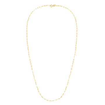 14K Yellow Gold 1.4mm Mirror Rolo 16 Chain with Lobster Lock